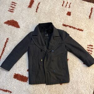 Burton Charcoal Double-Breasted Jacket (S)